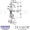 Grohe Essence Single-Lever Sink Mixer Spare Dimensions